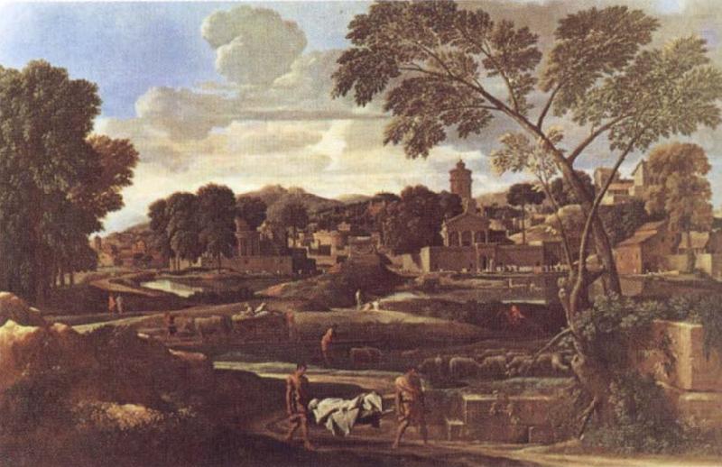 Nicolas Poussin Landscape with the Funeral of Phocion china oil painting image